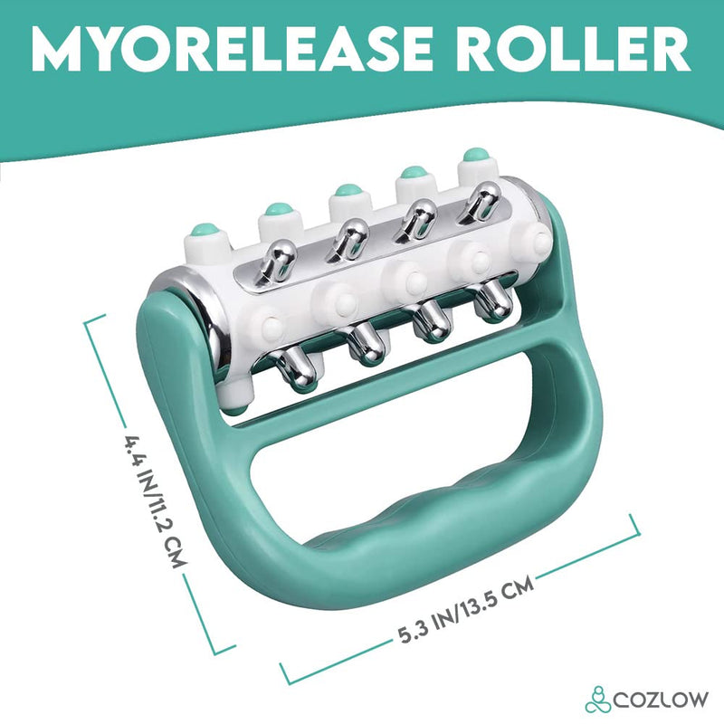 [Australia] - MyoRelease Lymphatic Drainage Massager & Scar Tissue Massage Tool, Great Handheld Lymphatic Massager for Thighs, Butt, Legs, Back & Body by Cozlow Single Massger 