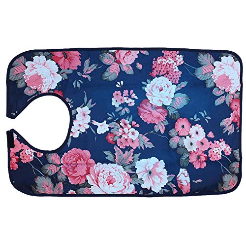 [Australia] - Adult Bibs Waterproof Washable Dining Bibs Reusable Clothing Protector fit for The Elderly,Patient (Hibiscus) Hibiscus 