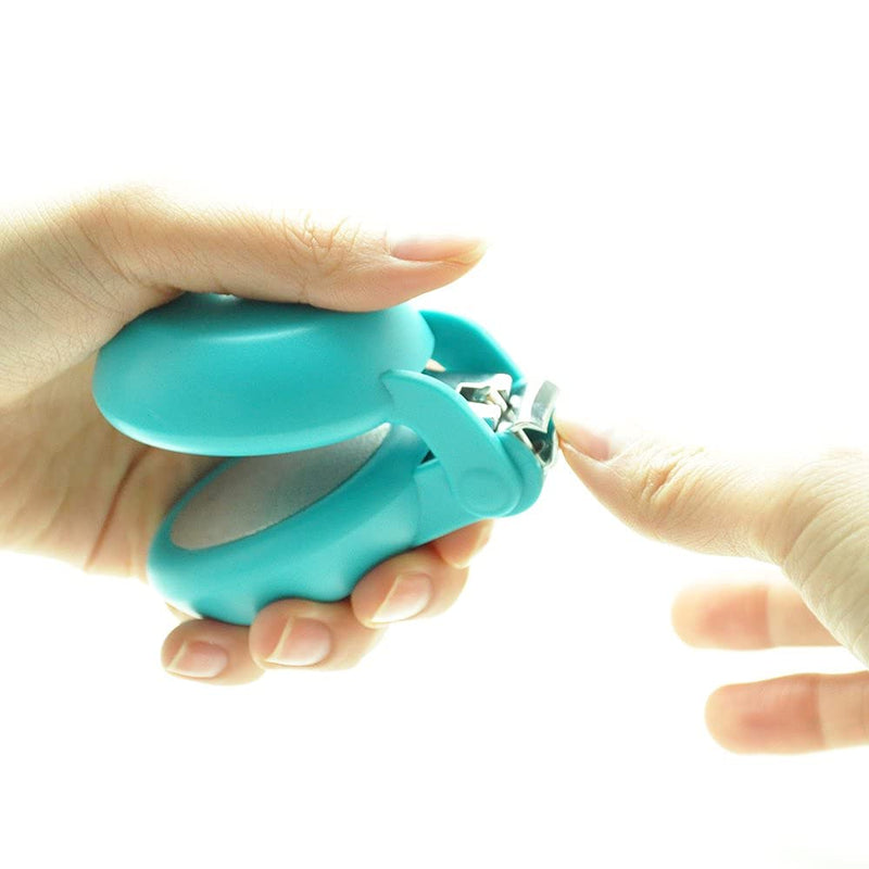[Australia] - HARAC Special Needs Nail Clippers for Arthritic Hands, Senior and Kids, Adapted Nail Clipper For Fingernail and Thick Toenail, Made in JAPAN (Blue) Blue 