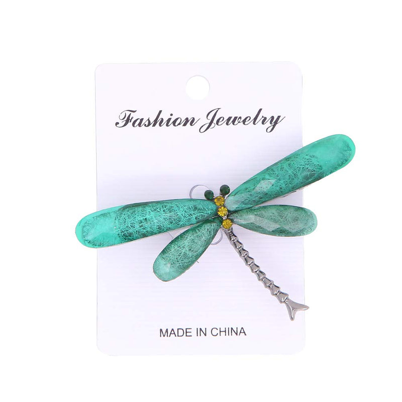 [Australia] - Set of 5 Multicolor Dragonfly Brooch Pin, Alloy Flying Insect Crystal Rhinestones Brooches Set for Mother's Day/Birthday 