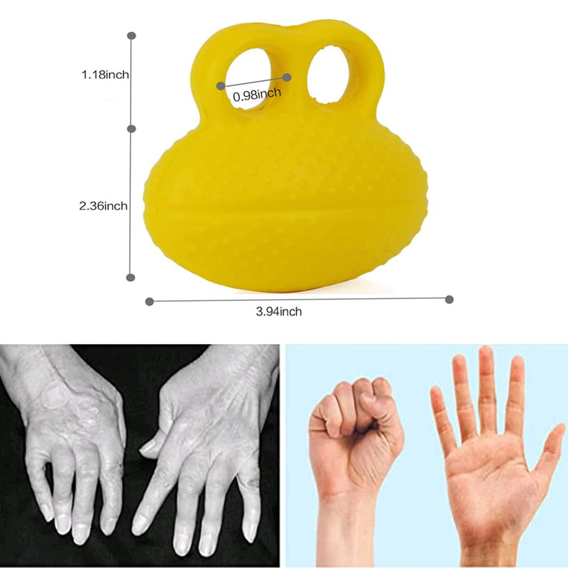 [Australia] - Hand Exercise Ball,2 Pack Stress Balls Finger Exerciser Grip Ball for Trigger Finger Grip Ball for Athletes Musicians Hand Strength Therapy Rehab Exerciser 