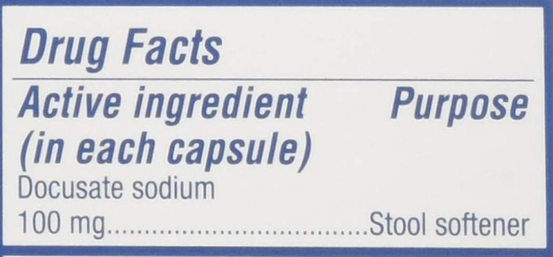[Australia] - COLACE CAPS 100 MG 60 2-Pack 60 Count (Pack of 2) 