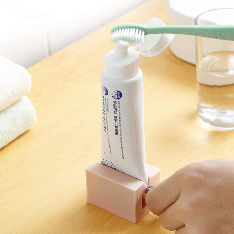 [Australia] - Wudong 4 Pcs Rolling Tube Toothpaste Squeezer, Toothpaste Dispenser Toothpaste Seat Holder Tube Squeezer for Toothpaste Mustard Ketchup Cosmetic Oil Cream 