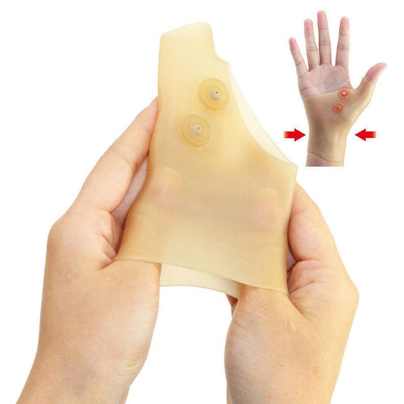 [Australia] - VORCOOL Wrist and Thumb Braces Gel -Wrist Hand Thumb Gloves Waterproof Elastic Silicone Gel Wrist Support Brace for Tenosynovitis Typing Pain Relief 1Pair 