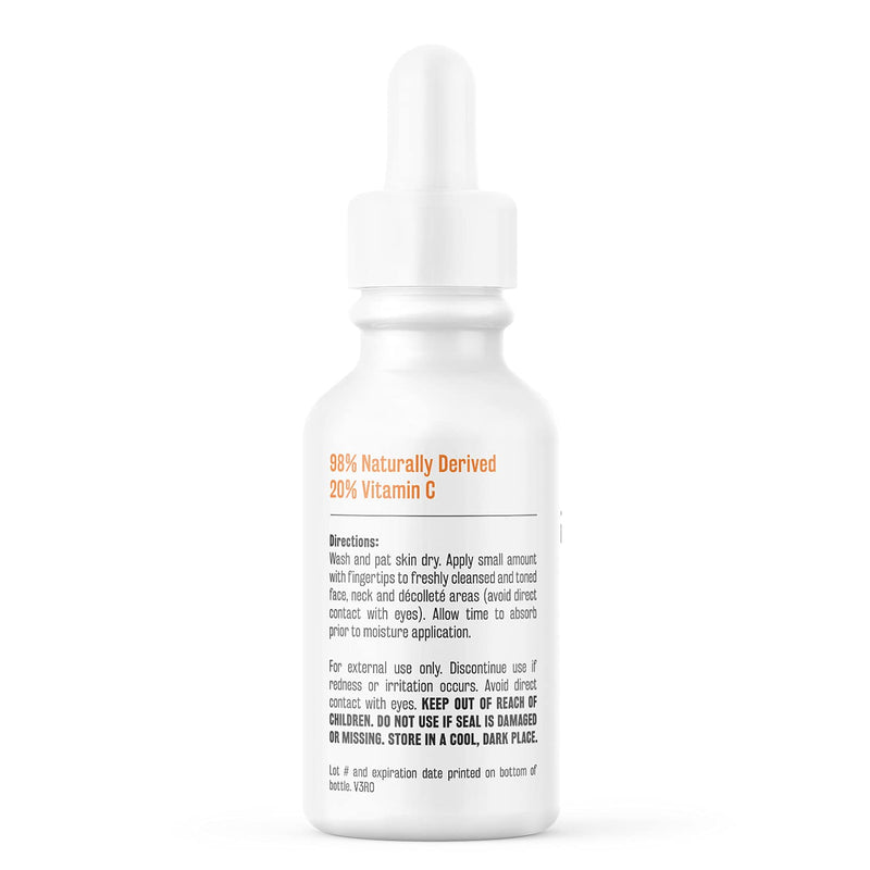 [Australia] - M3 Naturals Vitamin C Serum for Face Infused with Collagen, Hyaluronic Acid, Stem Cell, Vitamin E, Witch Hazel - Anti Aging Serum with Clinically Proven Fision Wrinkle Fix - Facial Skin Care 1 fl oz 