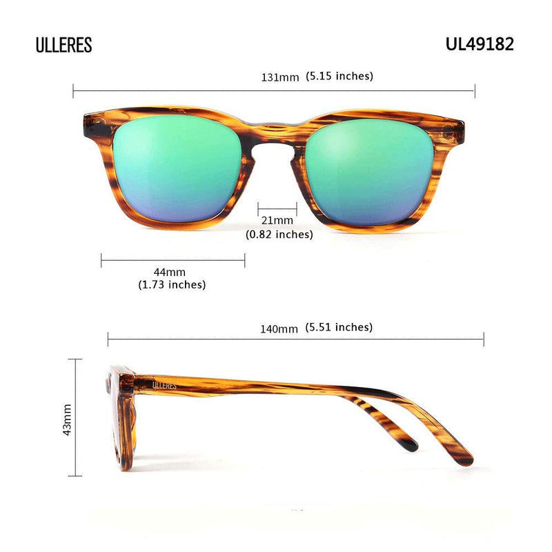 [Australia] - Kids Sunglasses- Retro 80s Polarized Sunglasses for Children Boys and Girls A Strip Demi 44 Millimeters 