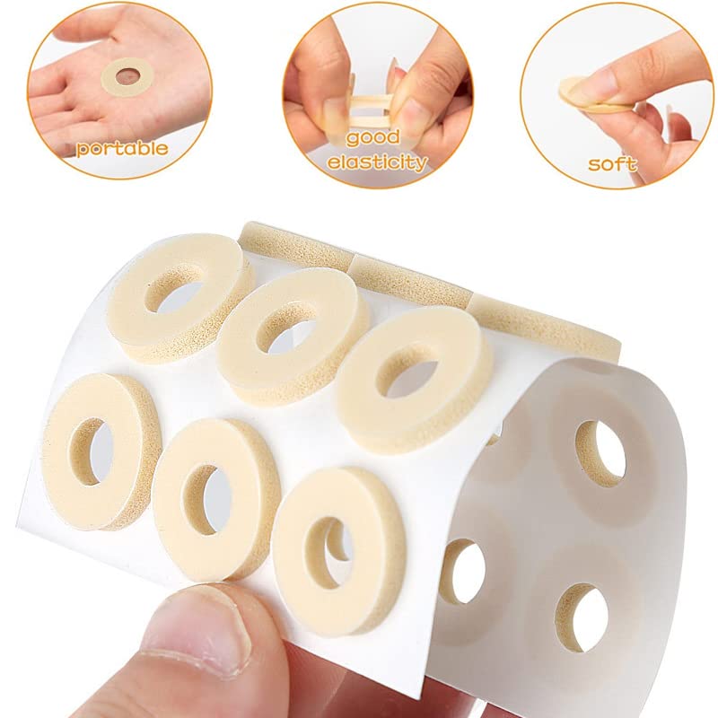 [Australia] - MYMULIKE 24 Count Corn Pads, Corn Plasters, Corn Cushions,15Pcs Soft Latex Foam Self Adhesive Callus Pads Corn Removal Anti Friction Reduce Foot and Heel Pain 