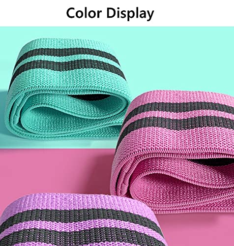 [Australia] - Premium Resistance Bands, Legs and Butt, Non-Slip Booty Bands, Glute Bands, Fabric Resistance Bands, Workout Fitness Bands for Hips & Women/Men/Beginners/Yoga, Athletes Strength Training, Fitness A 