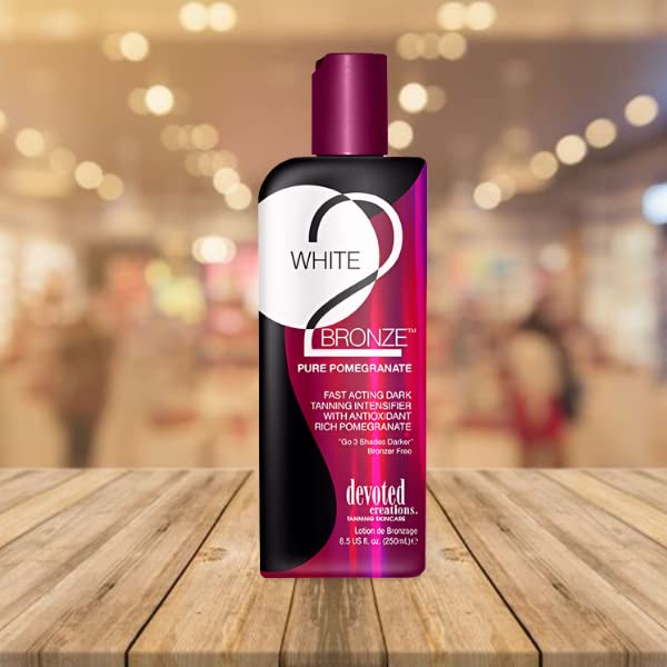 [Australia] - Devoted Creations White 2 Bronze Pomegranate sunbed tanning lotion cream (250ml bottle) 