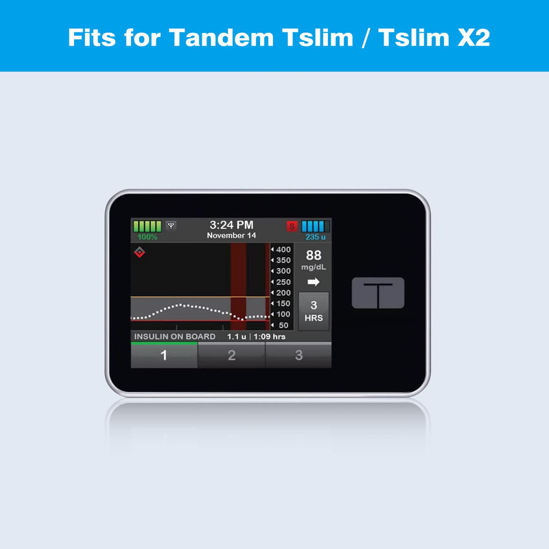 [Australia] - MEDMAX Silicone Case for Tandem T:Slim X2 / T:Slim Insulin Pumps, Shockproof Anti Slip Protective Cover Soft Gel Skin with Raised Bezel for Tandem T:Slim/T:Slim X2 Insulin Pumps (Red) Red 