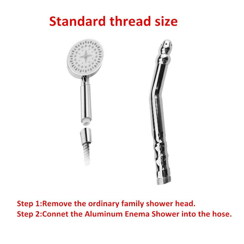 [Australia] - GRSPEHS New Style Handheld 3 Heads Aluminum Enema Shower Colonic Douche System Cleaner 