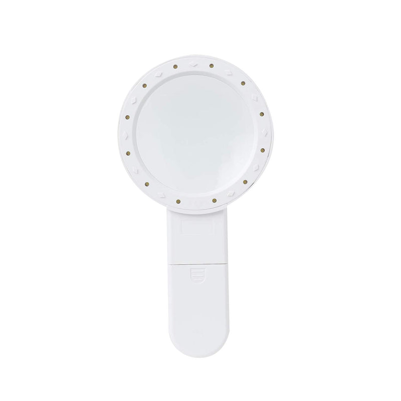 [Australia] - Optical Magnifier with 12 LEDs 30X Magnification Effect Double Optical Glass Lens Best Gifts for Seniors, Parent, Grandparent- Multifunctional Magnifier for Reading Newspaper, Crafts, Coins, Maps 