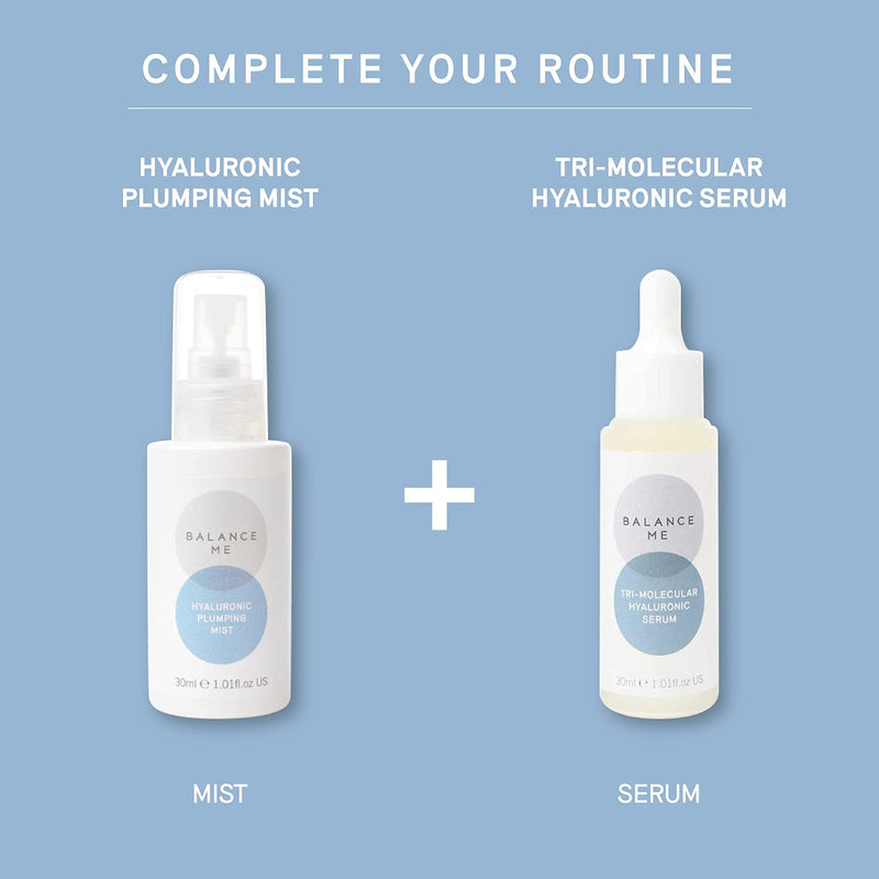[Australia] - Balance Me Tri-Molecular Hyaluronic Serum ‚Äì With Hyaluronic Acid & Aloe Vera ‚Äì Plumps & Hydrates ‚Äì Anti-Ageing Face Serum ‚Äì For All Skin Types ‚Äì Natural, Vegan & Cruelty Free ‚Äì Made In UK ‚Äì 30ml 