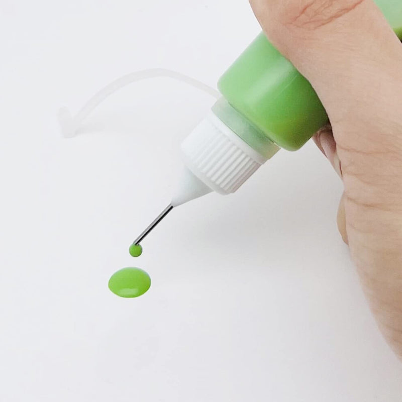 [Australia] - 5 Pcs Precision Tip Applicator Bottles, MYYZMY 4 Ounce Needle Tip Bottle, with 2 Pcs Mini Funnel, White Lid 