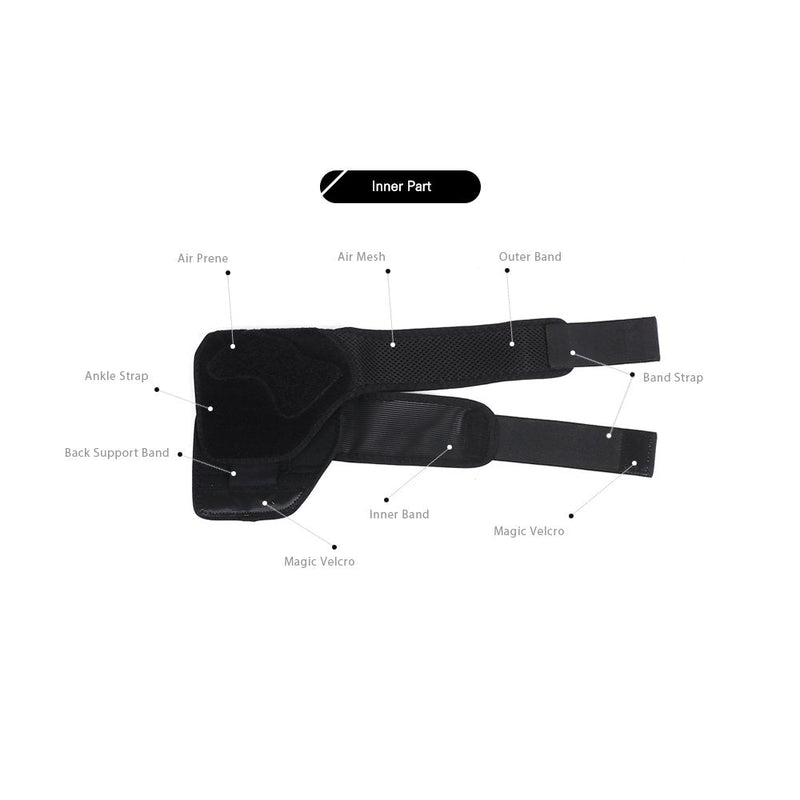 [Australia] - Aider Ankle Support Brace - for Injured Ankle Protection and Sprain Support, Plantar Fasciitis, Athletics, Injury Recovery, Joint Pain (Left) Left 