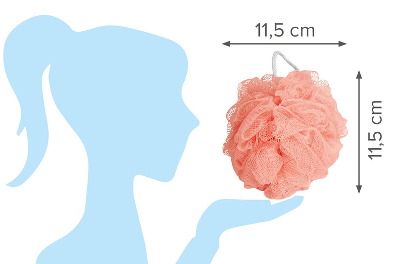 [Australia] - Easy Peasy Mate Reusable Natural Makeup Remover Pads - Shower Puff Loofah Mesh Pouf Bath Sponge - Exfoliating Bath Scrunchie and Make-up Wipes for Perfect Body and Face Care - Set of 7 