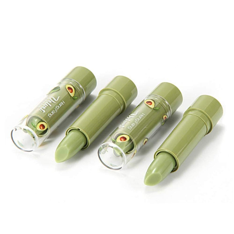 [Australia] - Btspring 2 Pack Avocado Lipstick, Long Lasting Nutritious Lip Balm Lips Moisturizer Magic Temperature Color Change Lip Gloss (Green) 