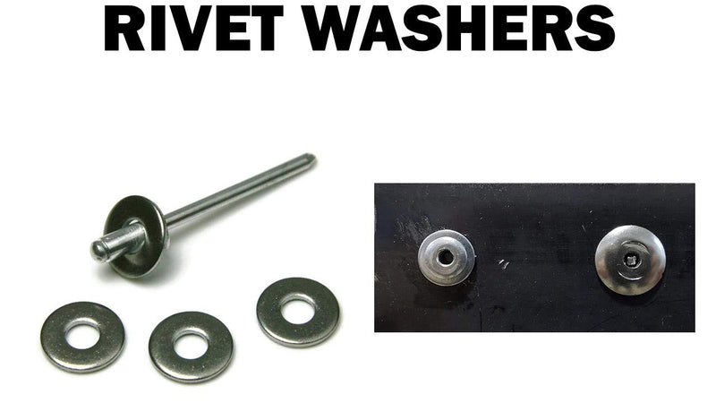 [Australia] - Persberg 220pcs Back-up Washers for Rivets, Choose Size, for rivets 5/32", 304 18-8 Stainless Steel, plain (P25) 5/32 inch #5 (ID) X 1/2" (OD) 