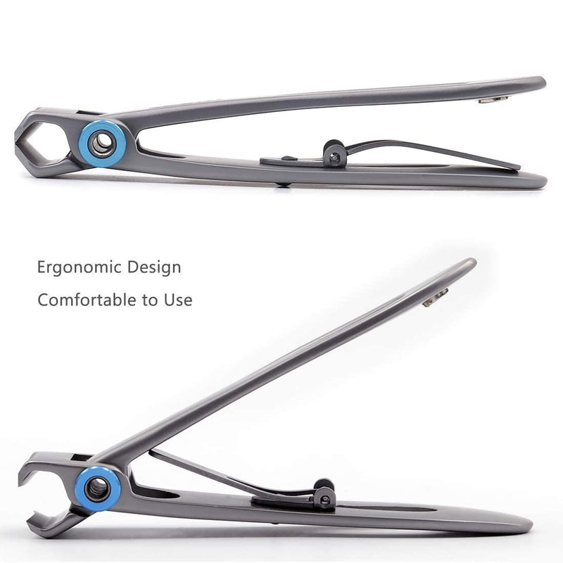 [Australia] - SZQHT Extra Wide Jaw Opening Nail Clippers for Thick Nails Cutter for Ingrown Toenail Clippers & Fingernails Manicure Set,Pedicure Kit,Men & Women(Silver) Silver 
