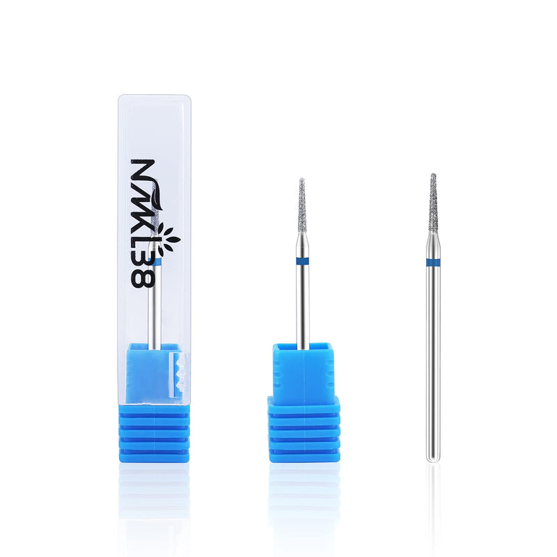 [Australia] - NMKL38 Needle Shaped Cuticle Cleaner Carbide Nail Drill File Bit for Electric Drill Machine Manicure Pedicure (1.6) Medium - 1.6x10 