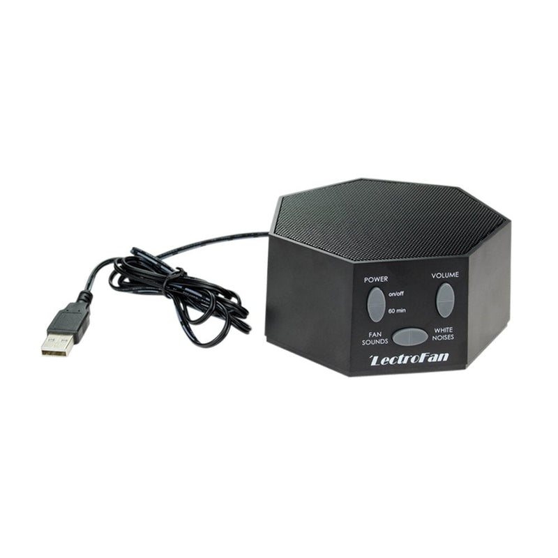 [Australia] - LectroFan High Fidelity White Noise Machine with 20 Unique Non-Looping Fan and White Noise Sounds and Sleep Timer Classic Black Standard Packaging 