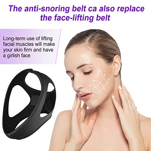 [Australia] - Anti Snoring Chin Strap [2021 Newest] Most Effective Snoring Solution and Anti Snoring Devices, Stop Snoring Sleep Aid for Men and Women(Black) 