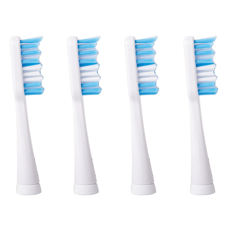 [Australia] - Sonisk Pulse | Electric Toothbrush Heads | 4X Replacement Heads for Sonisk Pulse | Antimicrobial Head | 31,000 Strokes Per Minute 
