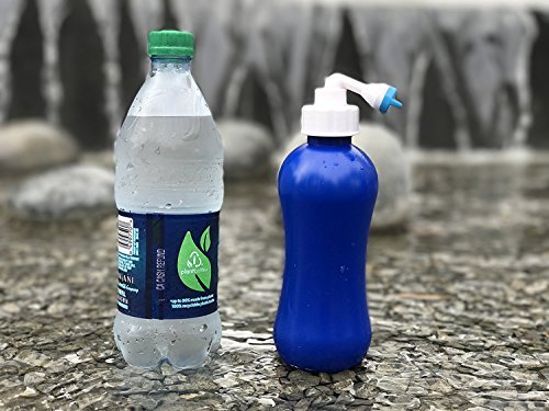 [Australia] - BOSS BIDET MINI perfect for home, travel, post partum. Great pressure, easy to use, high quality. Hot warm cold water. Angled retractable nozzle, discrete bag, compact 12.5 oz 380 ml blue 