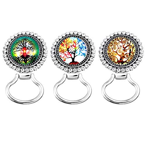 [Australia] - MJartoria Interchangeable Tree of Life Snap Buttons Centerpiece Eye Glass Holding Magnetic Brooch A-colorful 