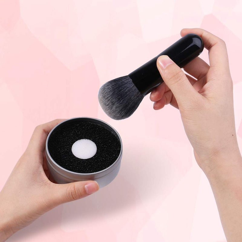 [Australia] - Docolor Makeup Brush Cleaner Sponge, Color Removal Sponge Dry Makeup Brush Quick Cleaner Sponge - Removes Shadow Color from Your Brush without Water or Chemical Solutions - Compact Size for Travel 