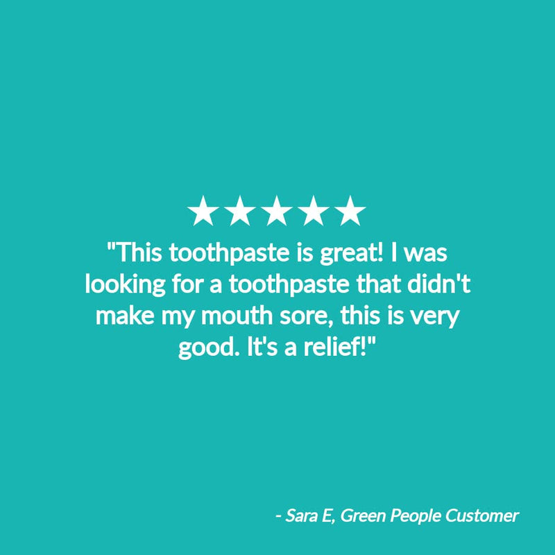 [Australia] - Green People Minty Cool Toothpaste 50ml | 100% Natural Mint Toothpaste for Adults | Certified Organic Dental Care | Fluoride free & SLS free | Toothpaste for Sensitive Gums | Vegan & Cruelty Free 