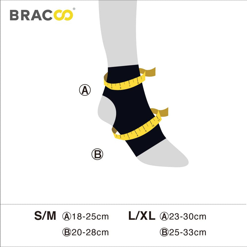 [Australia] - Bracoo Ankle Support, Compression Brace for Arthritis, Pain Relief, Sprains, Sports Injuries and Recovery, Breathable Neoprene Sleeve, FS10 (Pink, L/XL) Pink Large/X-Large (Pack of 1) 