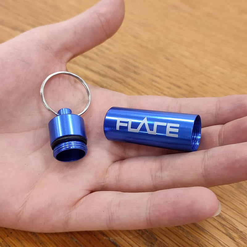 [Australia] - Flare Audio Capsule Blue - Tough Lightweight Aluminium, Water-Proof, Keychain 