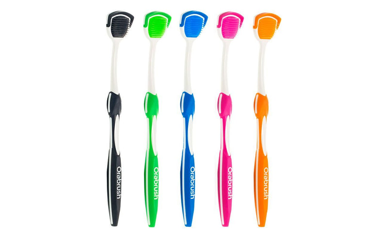 [Australia] - DenTek Orabrush Tongue Cleaner and Tongue Scraper, 1 Count (Pack of 1) 1 Count (Pack of 1) 