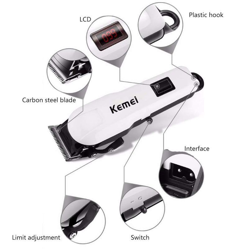 [Australia] - F.lashes Cordless Hair Clipper Hair Cutting Kit Rechargeable Low-Noise Household Hair Trimmer for Men 