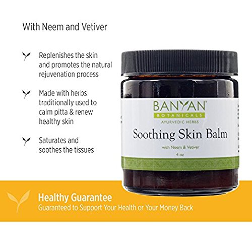 [Australia] - Banyan Botanicals Soothing Skin Balm - Certified Organic, 4 oz - Neem and Vetiver Supporting the Natural Healing Process of Red, Irritated Skin, and Scaly, Dry Rashes 