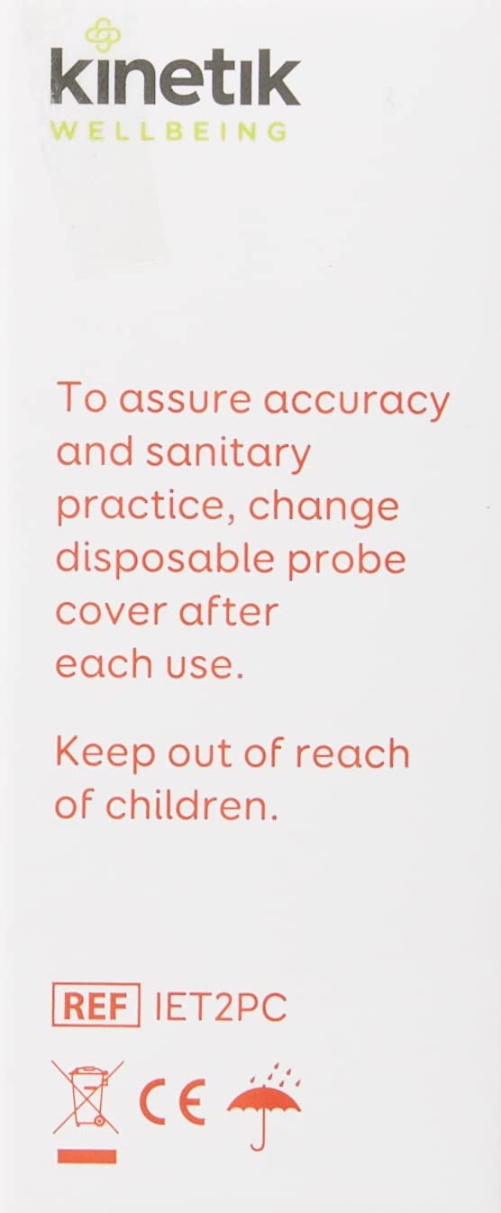 [Australia] - Kinetik Wellbeing Inner Ear Thermometer Probe Covers (Pack of 20) – Used by the NHS – In Association with St John Ambulance 20 Probe Covers 