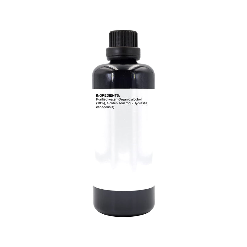 [Australia] - Golden Seal Root Extract 100ml | Steeped Hydrastis Canadensis + Purifed Water | UV Protected Miron Glass + Dropper Lid | UK Made Vegan Friendly Liquid 