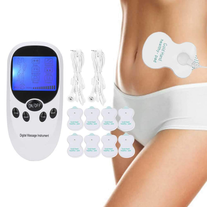 [Australia] - Dual Channel TENS Unit Muscle Stimulator Machine for Pain Relief, Digital Electronic Muscle Stimulator with 6 Massage Modes and 8 Pads Replacement, Tens Massager for Back, Neck, Muscle and Joint Pain 