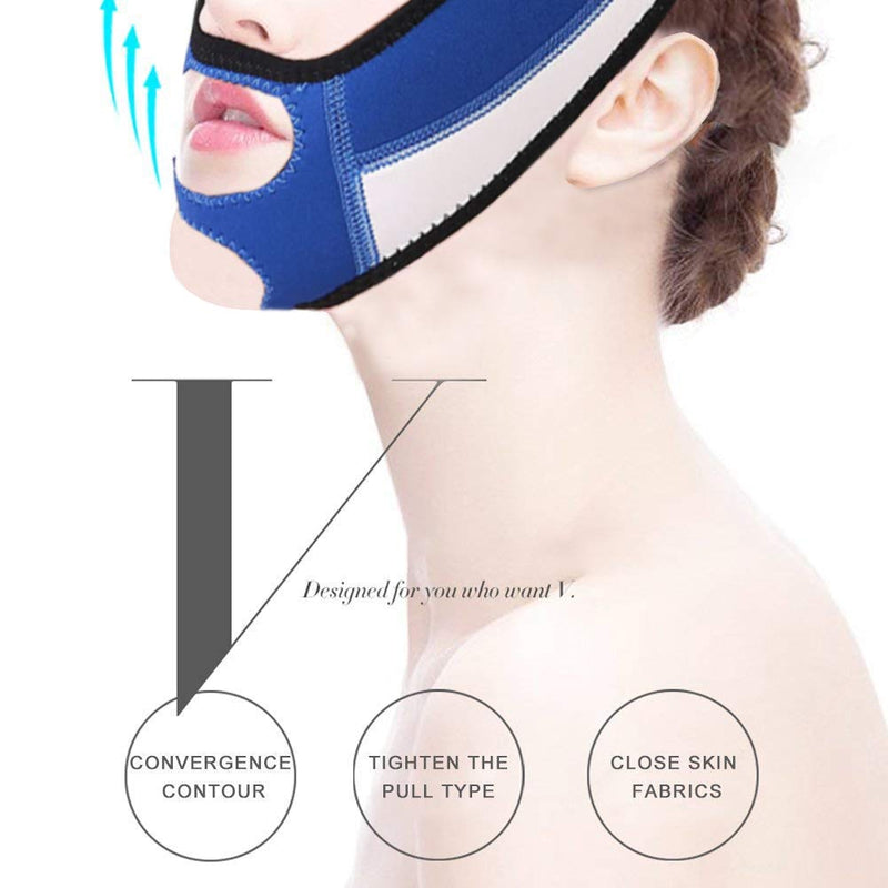 [Australia] - Face Slimming Mask, Slim Lift Tighten Skin Bandage Double Chin Remove Adjustable V Face Belt 
