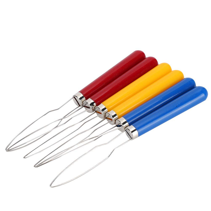 [Australia] - Zipper Aid Tool 6-Piece Zipper Button Puller, Thread Loop Button Hook, Durable Sewing Embroidery Tool 