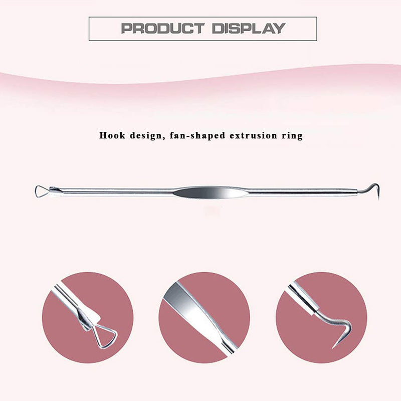 [Australia] - Blackhead Remover Comedone Extractor Acne Needle Nose Facial Cleaning Tool Kit. 4-Piece Set With Storage Box 