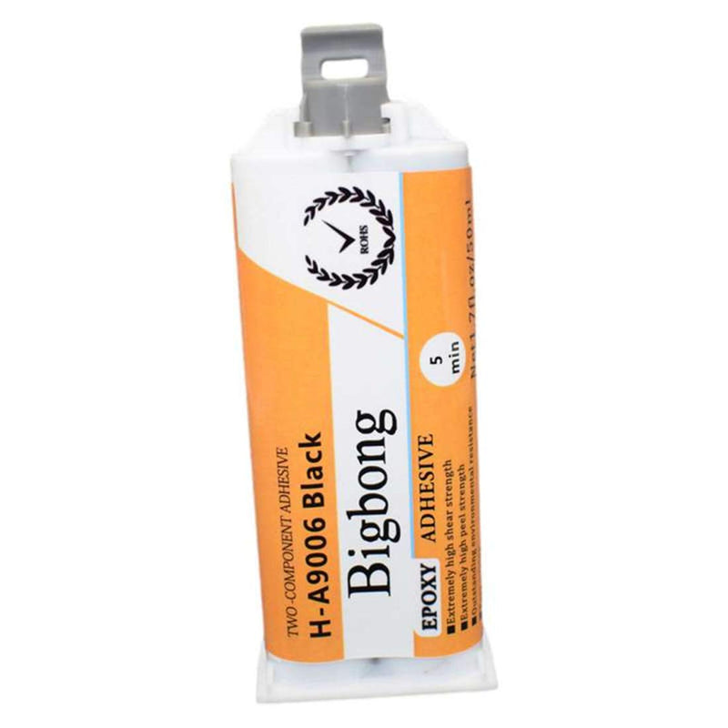 [Australia] - Bigbong 50ml 1:1 Black Epoxy Resin AB Glue Curing Time 5 Minutes Epoxy Glue 2-Part Epoxies Epoxy Adhesive for Bonding Stainless Steel Metal Wood Ceramic Stone Plastic 