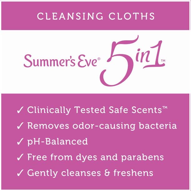[Australia] - Summer's Eve Feminine Cleansing Cloths | Sensitive Skin | 16 Each | Pack of 2 16 Count (Pack of 2) Simply Sensitive-Wipes 