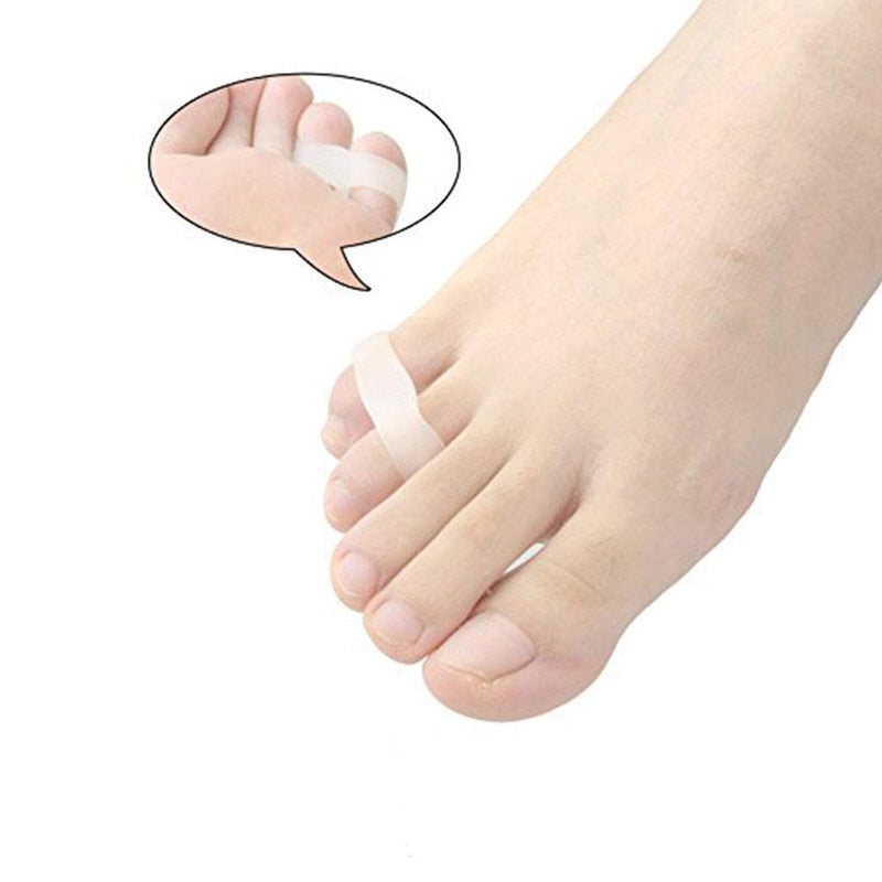 [Australia] - Pedimend Silicone Gel Double Loop Toe Separator (1PAIR) - Toe Separator for Overlapping Toes - Little Finger Hallux Valgus Protector - UNISEX - Foot Care 