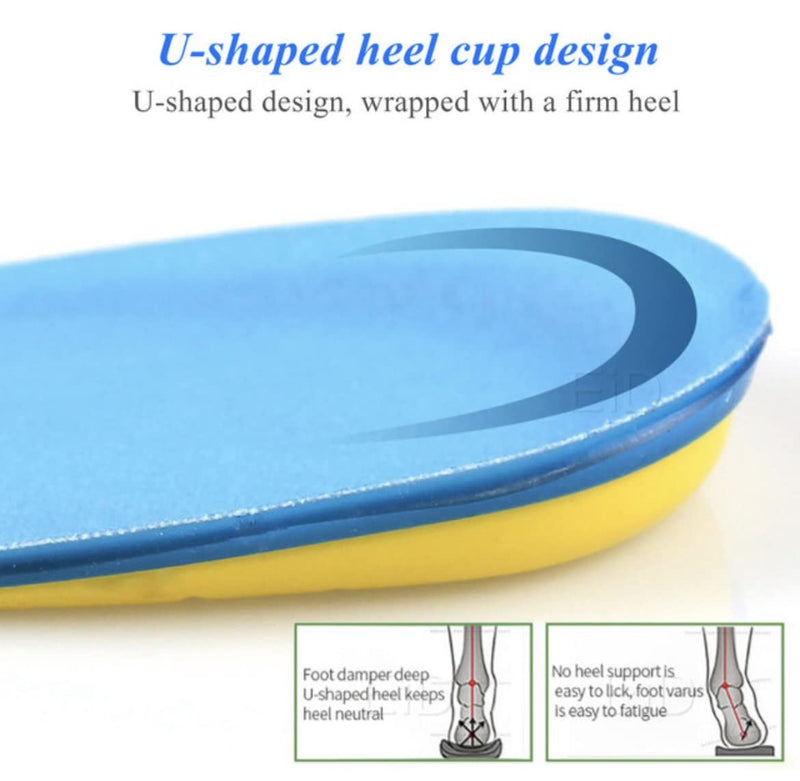 [Australia] - Heal me Silicone Gel insole heel pad for heel pain, Achilles tendonitis, plantar fasciitis, height increase; comfort (UK small 10cm x7.2cm) 
