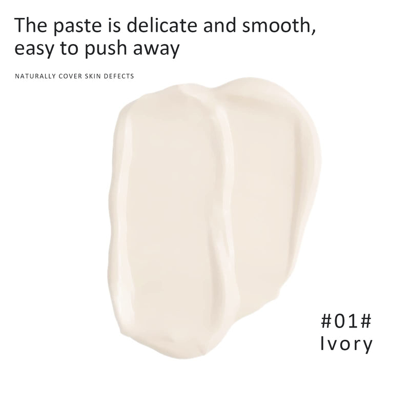 [Australia] - Ownest Mushroom Head Air Cushion BB Cream, Concealer Lasting Nude Makeup Moisturizing Brightening Pigment CC Liquid Foundation, Even Skin Tone Makeup Base BB Cream(Ivory) A-#01 Ivory 