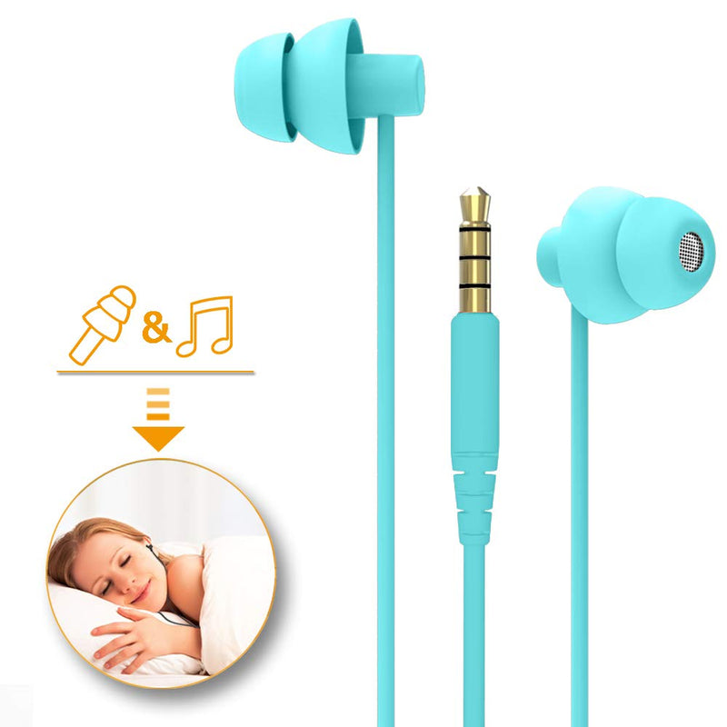 [Australia] - MAXROCK Sleep Earplugs - Noise Isolating Ear Plugs Sleep Earbuds Headphones with Unique Total Soft Silicone Perfect for Insomnia, Side Sleeper, Snoring, Air Travel, Meditation & Relaxation (acid blue) Acid Blue 