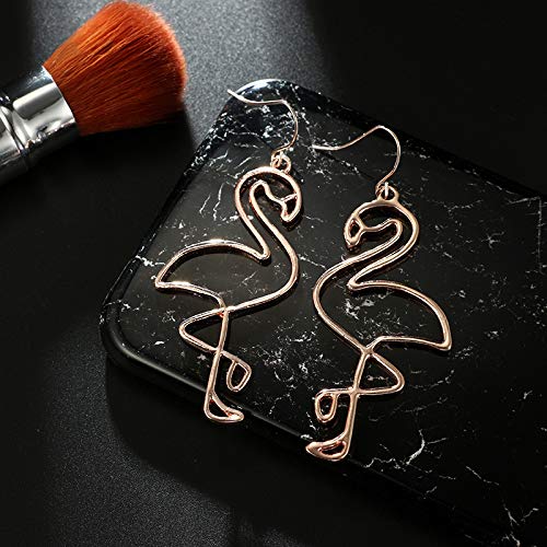 [Australia] - Dcfywl731 2Pcs Flamingo Dangle Earring Necklace Set Romantic Bird Jewelry for Women style3 