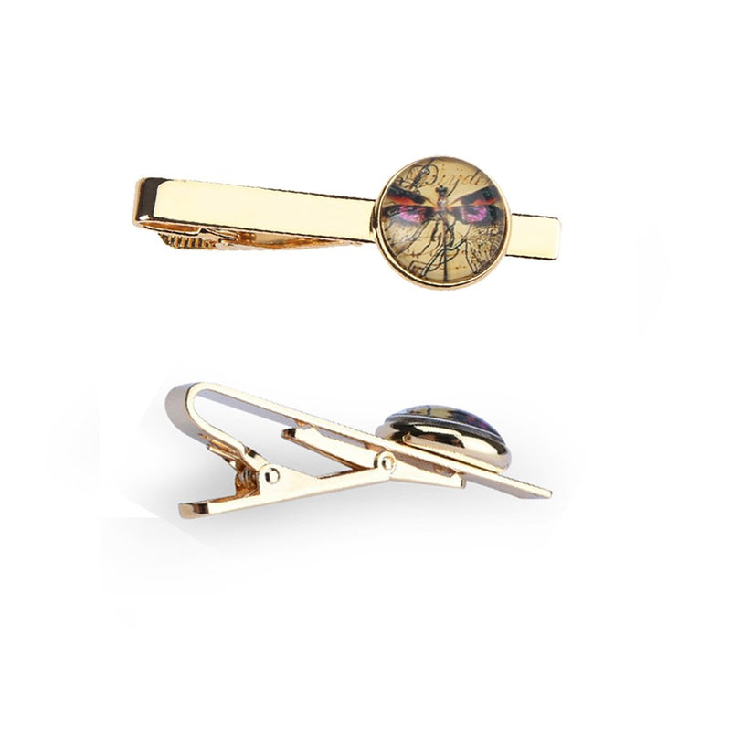 [Australia] - ZUNON World Map Cufflinks Wedding Vintage Personalised Gifts Father Grandfather Dad Tie Clip Blue World map Cufflinks and tie clips gold 